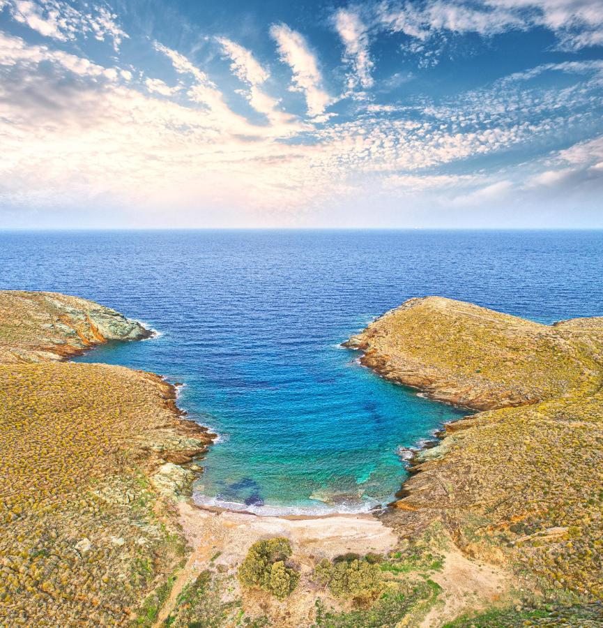 Amelia Beachfront Villa Korissia  Bagian luar foto