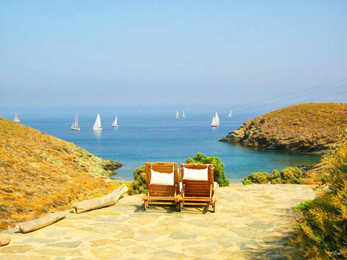 Amelia Beachfront Villa Korissia  Bagian luar foto