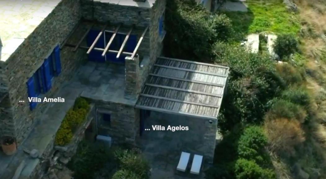 Amelia Beachfront Villa Korissia  Bagian luar foto