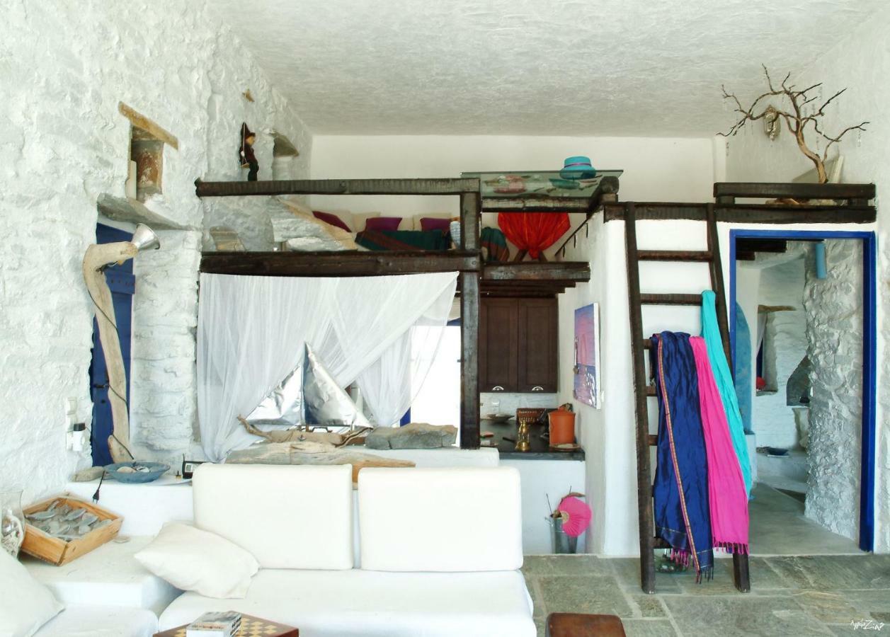 Amelia Beachfront Villa Korissia  Bagian luar foto