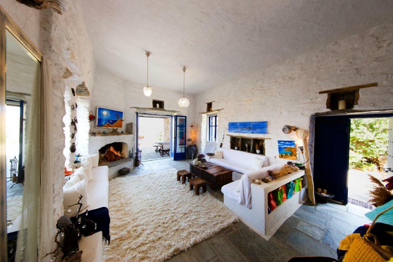 Amelia Beachfront Villa Korissia  Bagian luar foto
