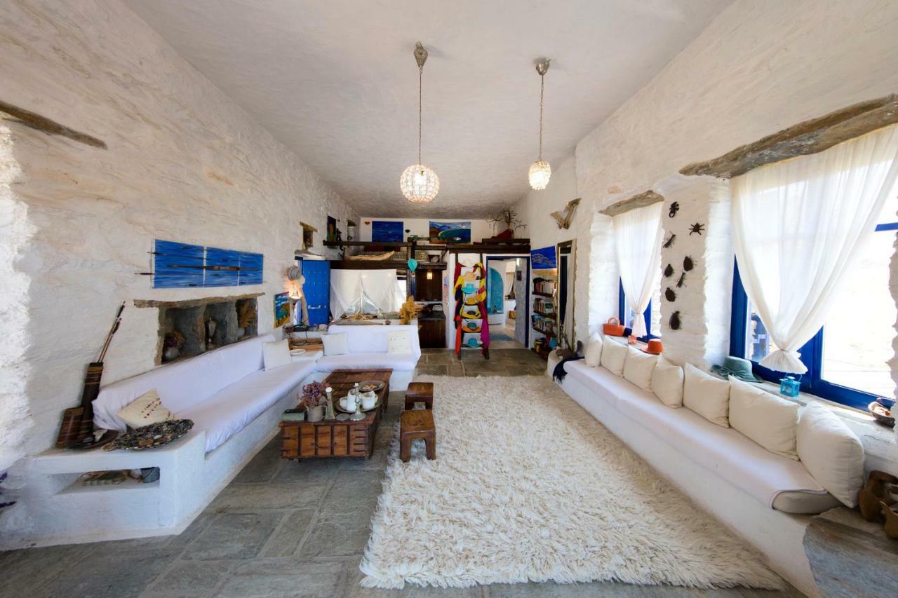 Amelia Beachfront Villa Korissia  Bagian luar foto