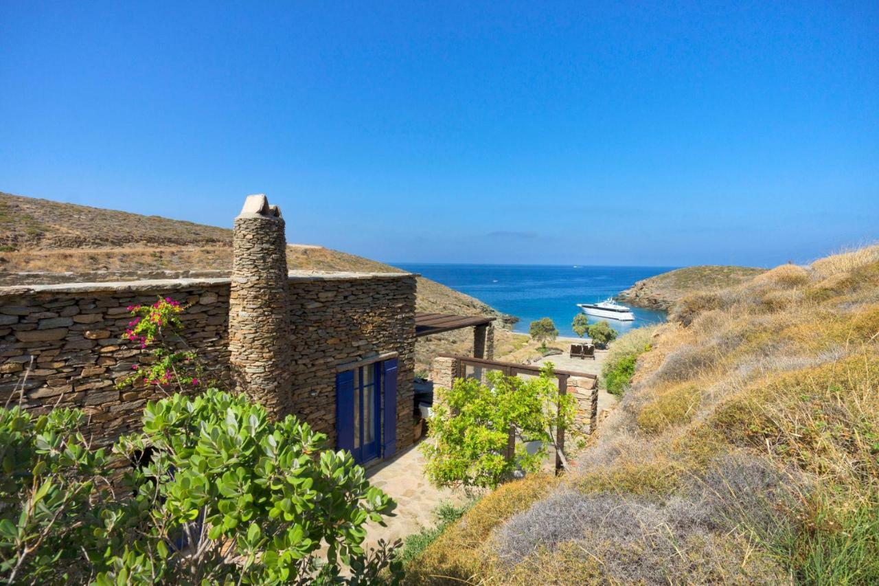 Amelia Beachfront Villa Korissia  Bagian luar foto