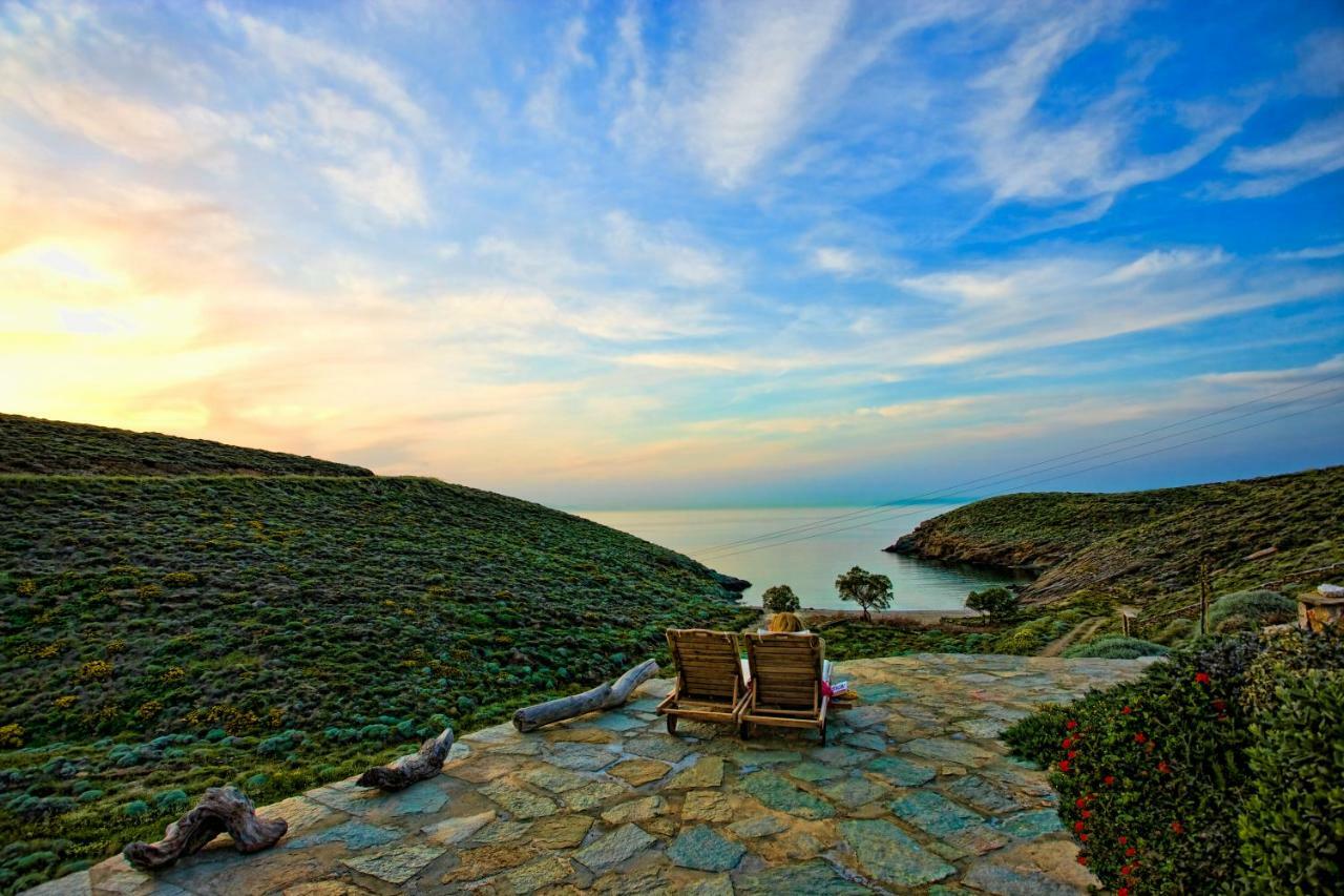 Amelia Beachfront Villa Korissia  Bagian luar foto