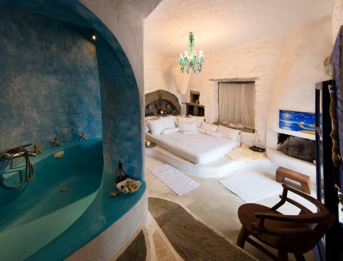 Amelia Beachfront Villa Korissia  Bagian luar foto