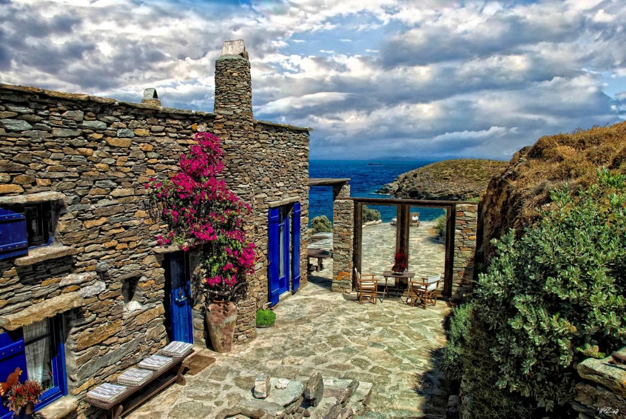 Amelia Beachfront Villa Korissia  Bagian luar foto