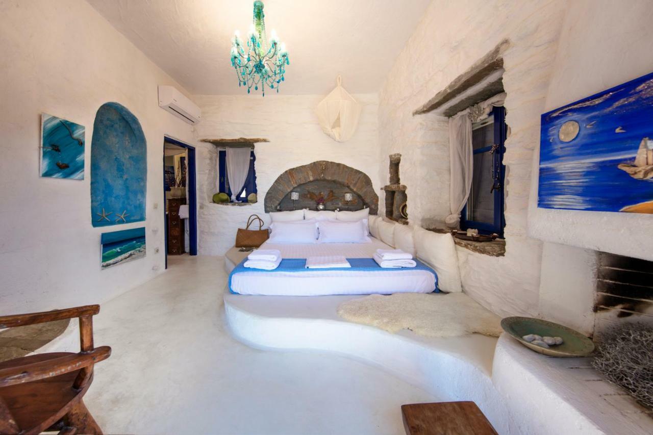 Amelia Beachfront Villa Korissia  Bagian luar foto